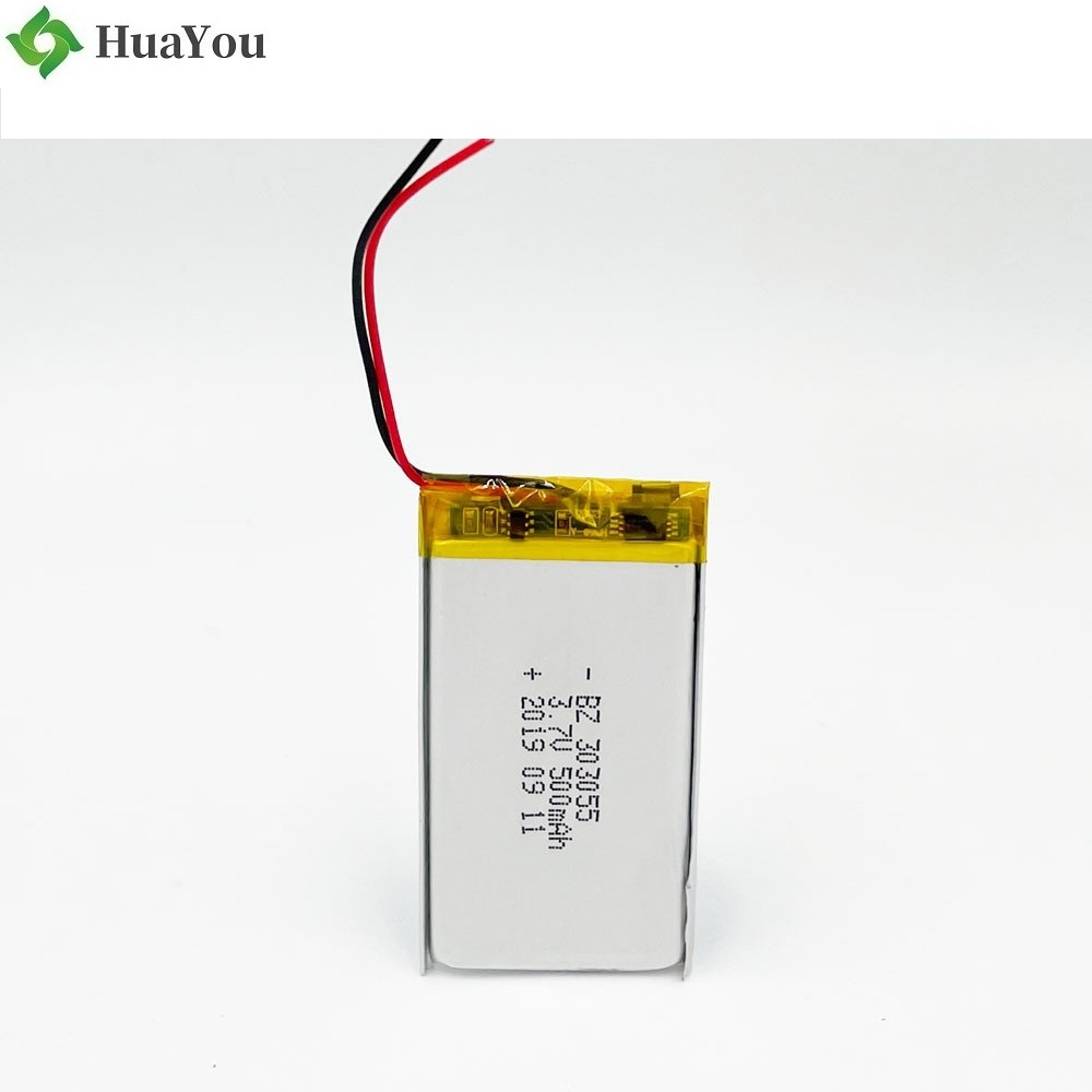  303055 500mAh 3.7V Lipo Battery with KC Certificate