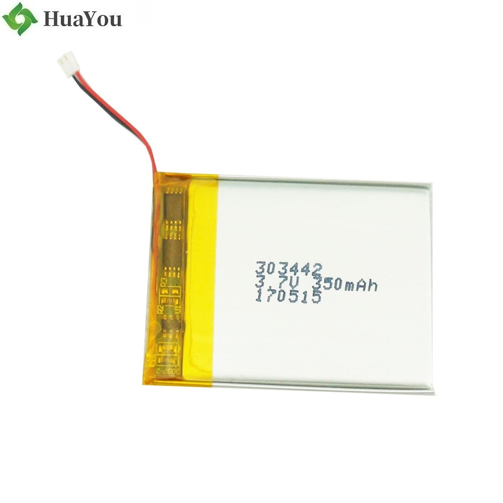 350mAh 3.7V Rechargeable Li-polymer Battery