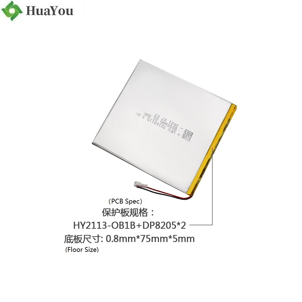 32105115 6000mAh 3.7V Li-Polymer Battery