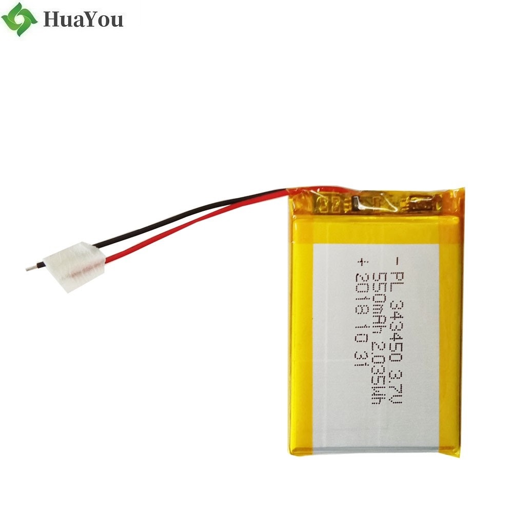 343450 550mah 3.7V Rechargeable 550mah 3.7V