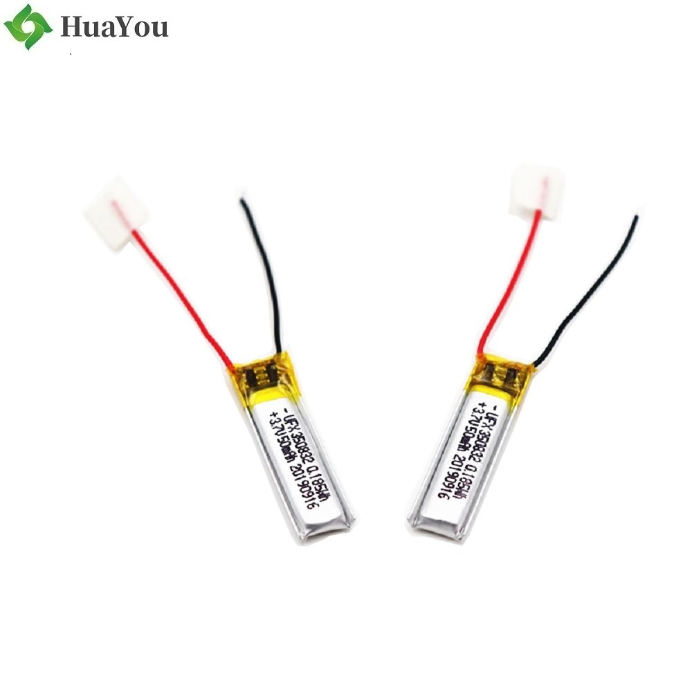 350832 50mAh 3.7V Li-Polymer Battery