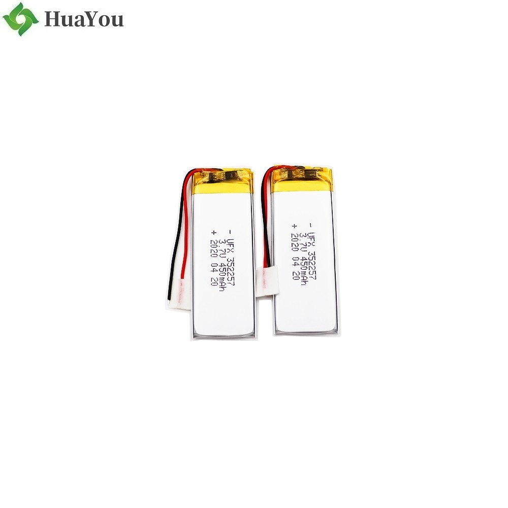 352257 450mAh 3.7V Lithium Polymer Battery