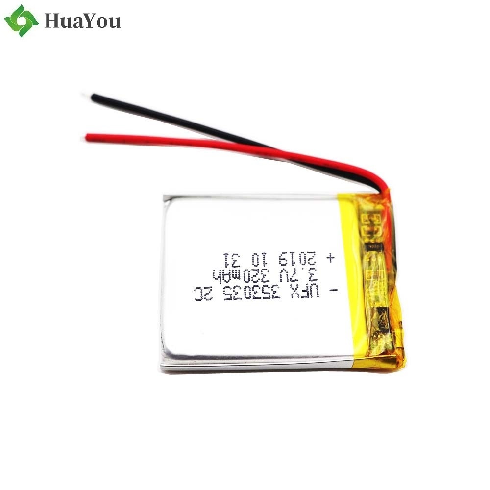 353035-2C 3.7V 320mAh Li-Polymer Battery