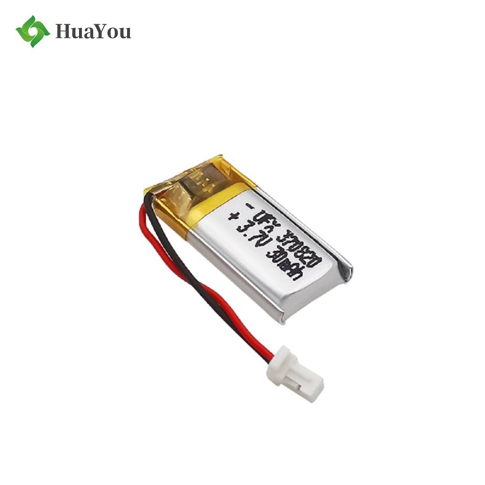 30mAh Rechargeable Bluetooth Earphone Lipo Battery