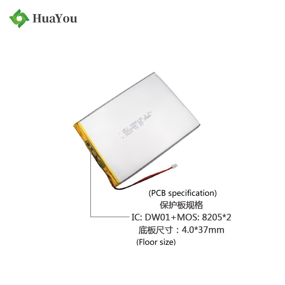 3896130 5500mAh 3.7V Li-Polymer Battery