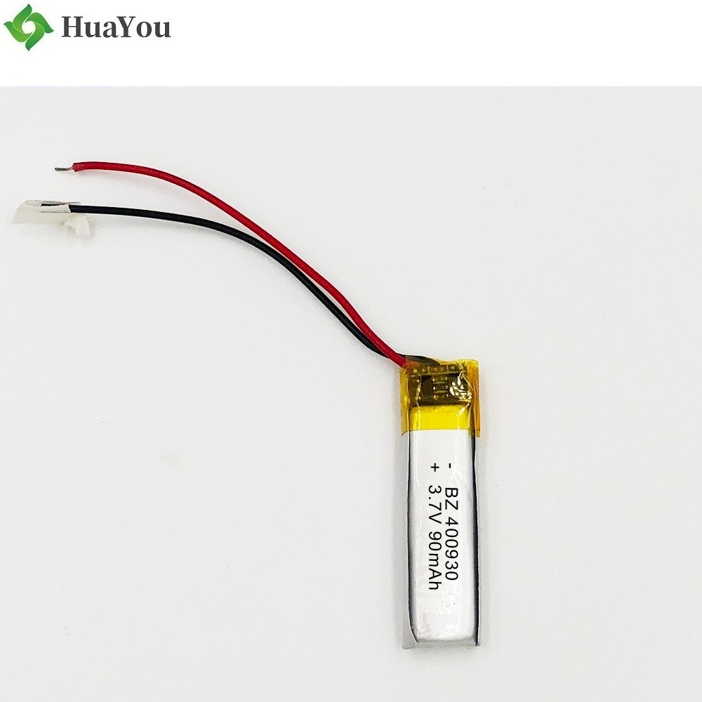 400930 90mAh 3.7V Li-Polymer Battery