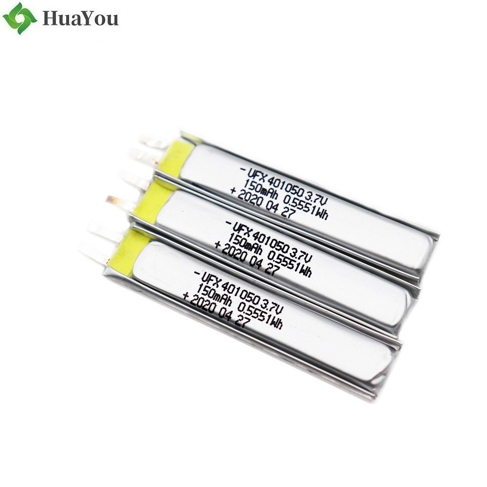 401050 150mAh 3.7V Lithium Polymer Battery