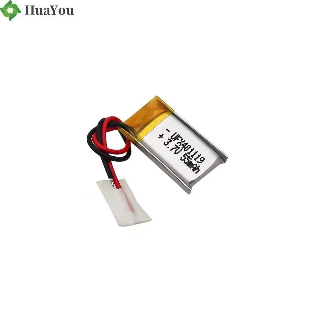 401119 55mAh 3.7V Li-po Battery