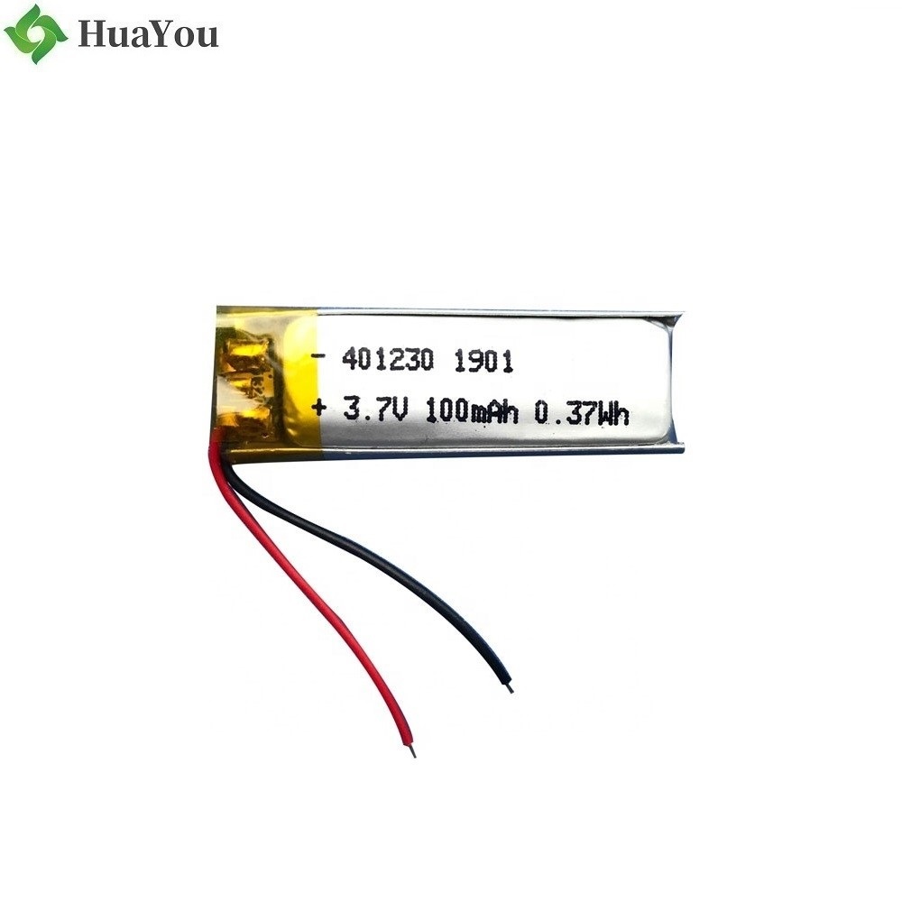 401230 100mAh 3.7V Lipo Battery
