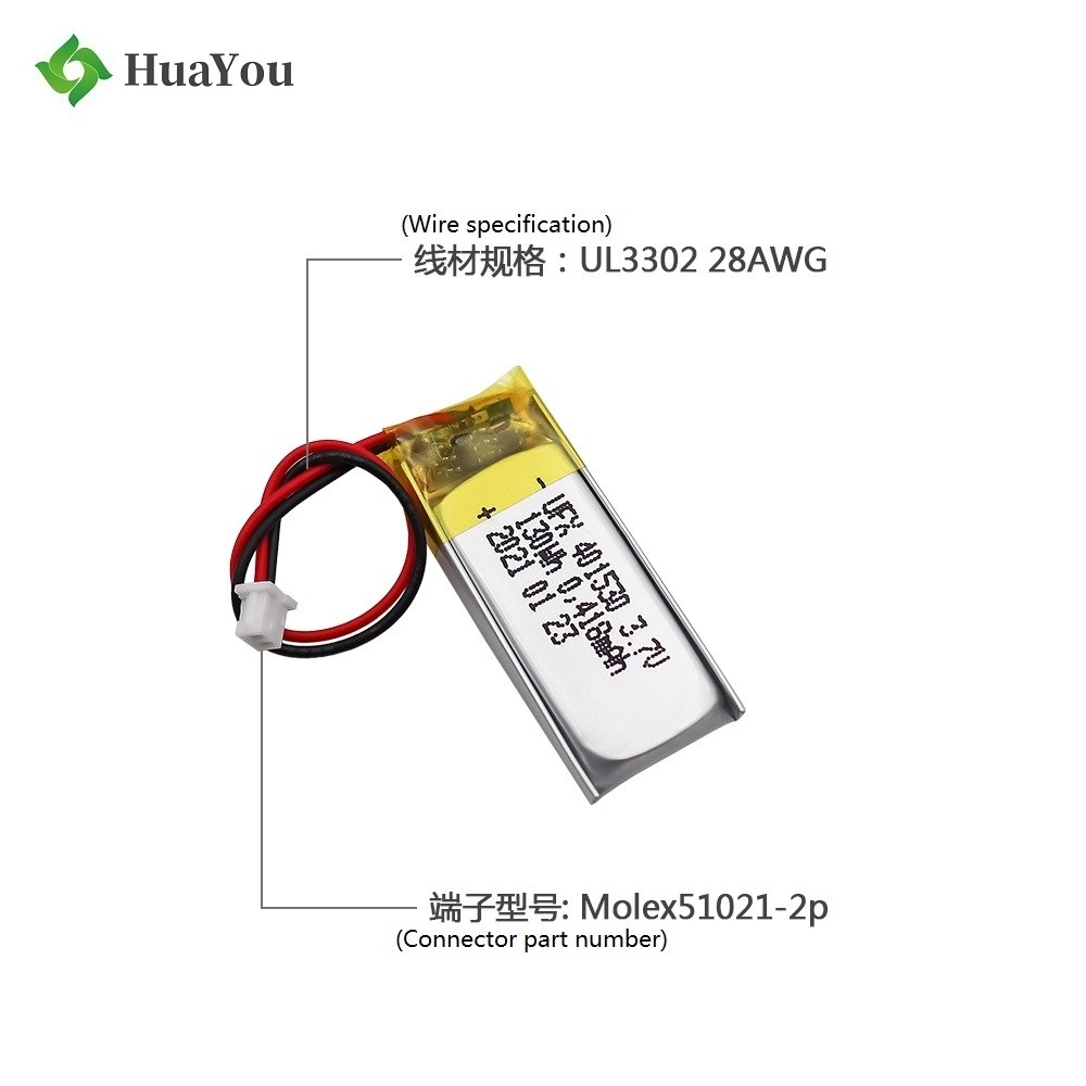 2021 Year Lithium Cell Factory Hot Sale 130mAh Lipo Battery