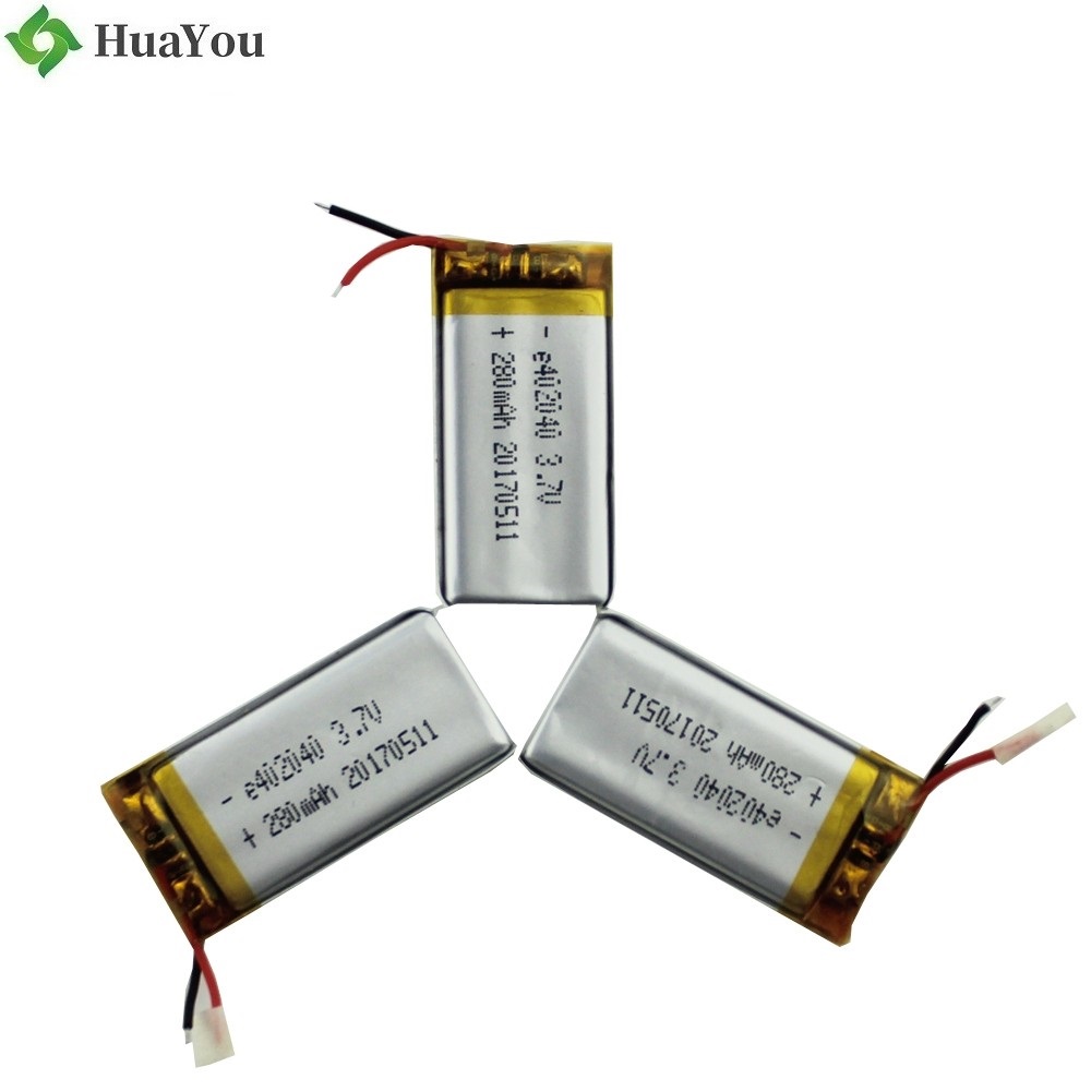 402040 280mAh 3.7V Lipo Battery