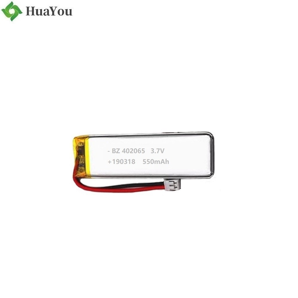 402065 550mAh 3.7V Lipo battery