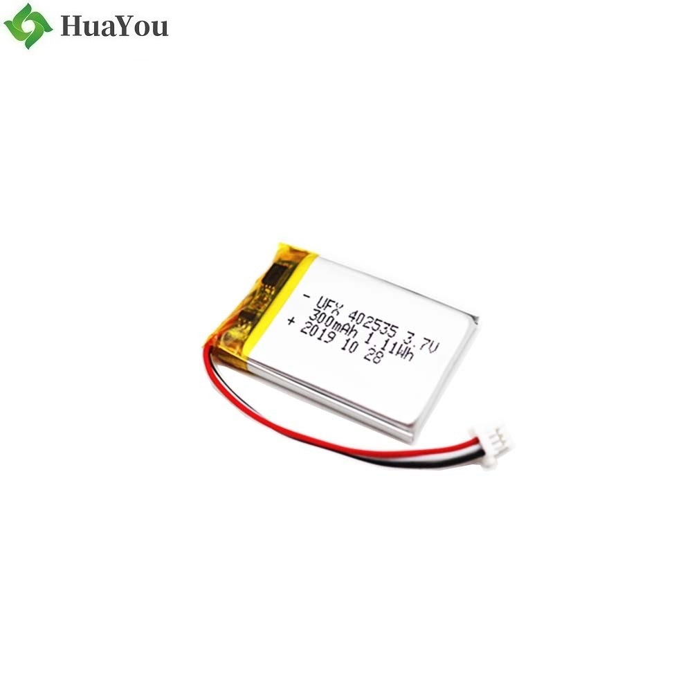 402535 3.7V 300mAh Li-Polymer Battery 