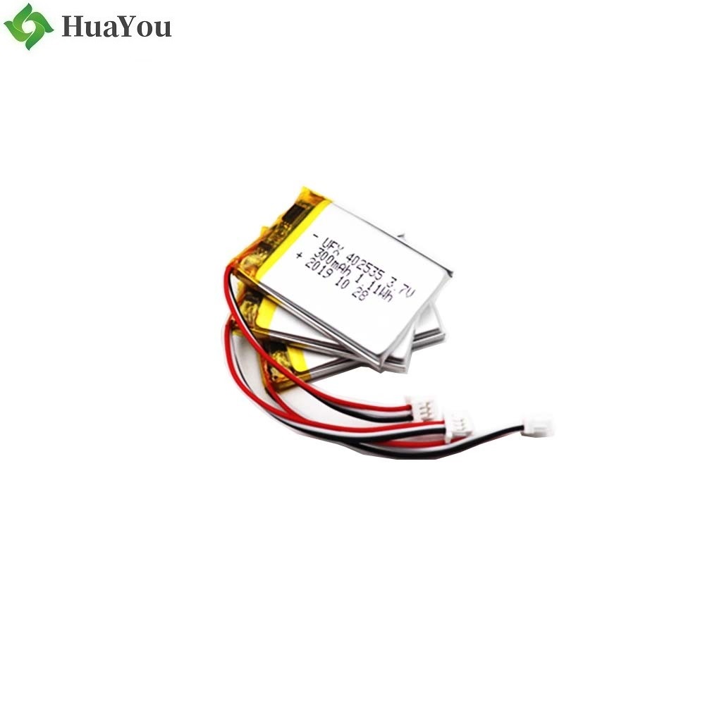 402535 3.7V 300mAh Li-Polymer Battery