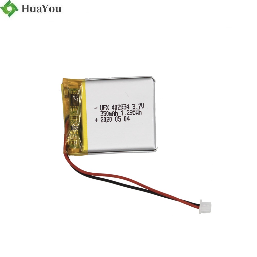 Customized 350mAh Lithium Polymer Battery