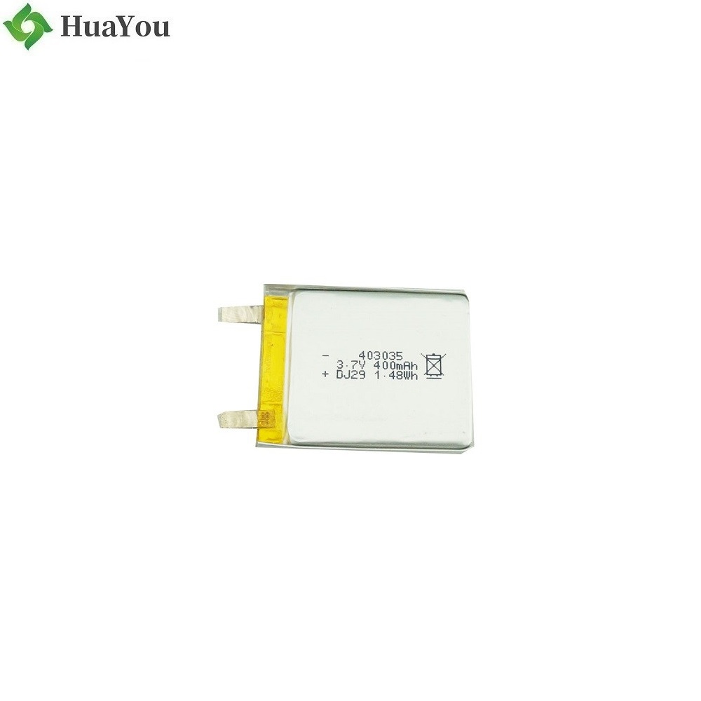 HY 403035 400mah 3.7V Rechargeable Li-ion Battery