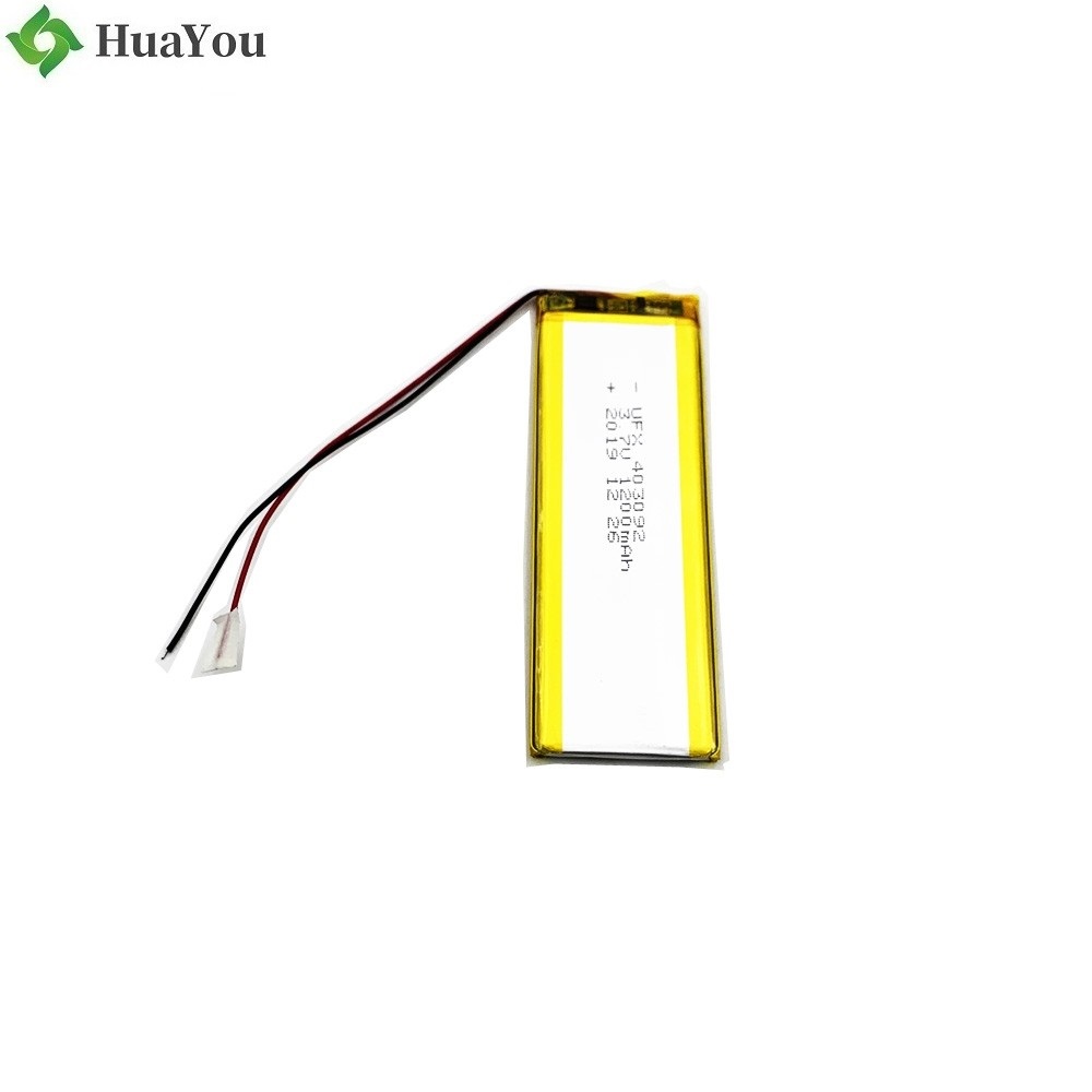 403092 1200mAh 3.7V Li-Polymer Battery 