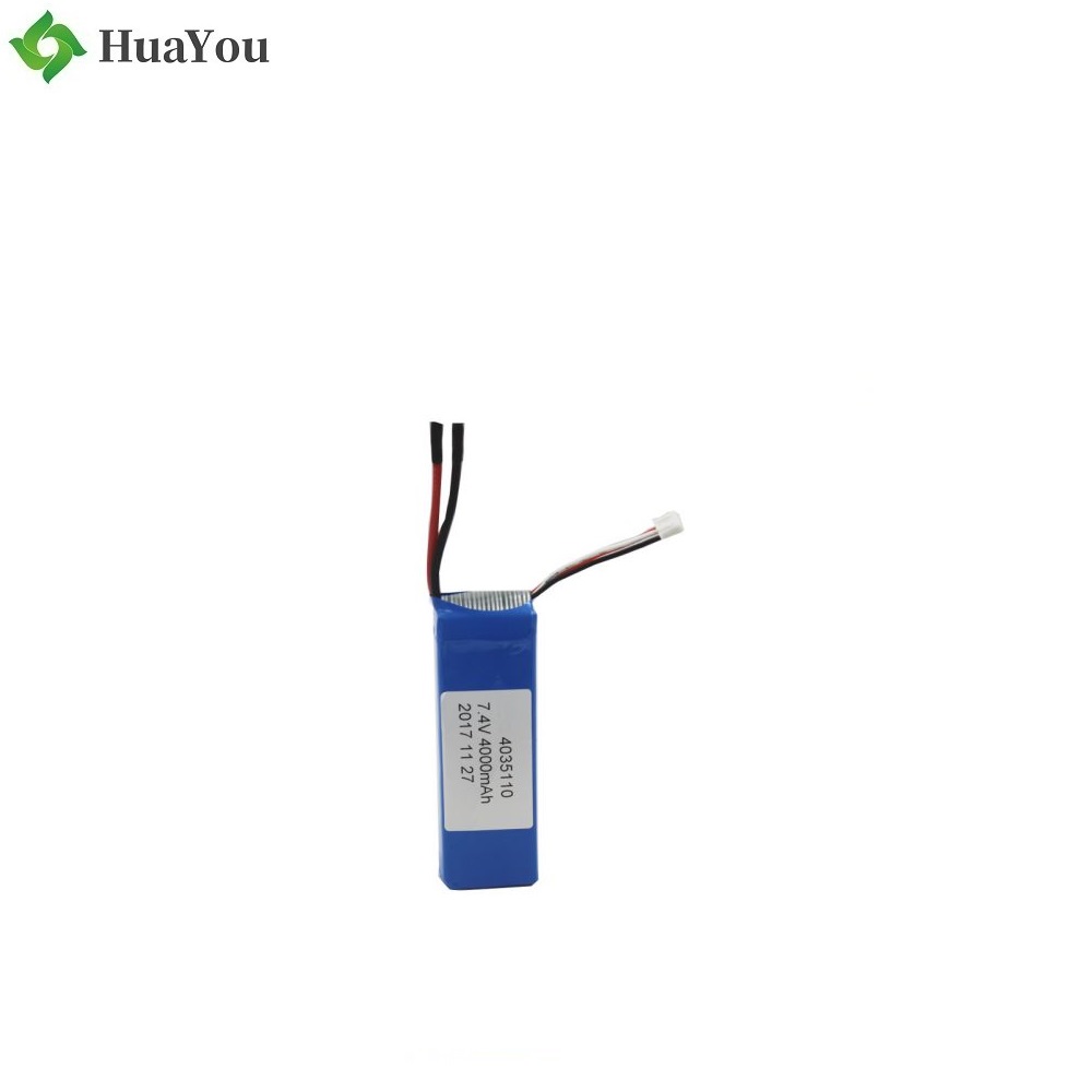 4035110 2S2P 4000mAh 7.4V 5C Rechargeable LiPo Battery Pack