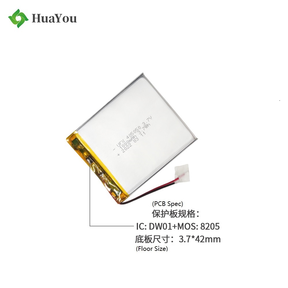 405050 1000mAh 3.7V Lithium-ion Polymer Battery