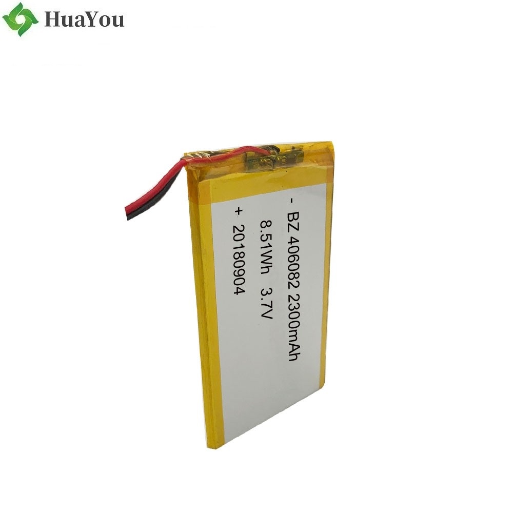 406082 2300mAh 3.7V Lipo Battery