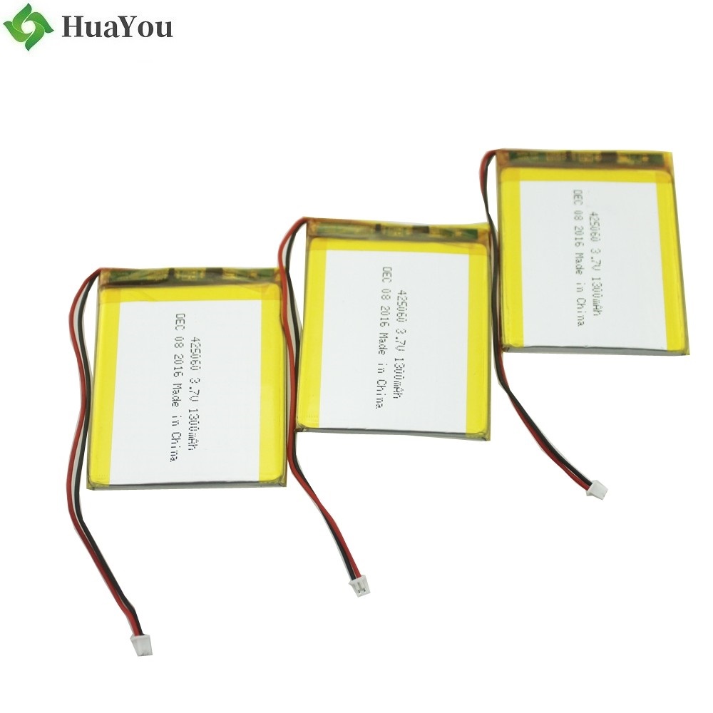 425060 1300mAh 3.7V Rechargeable LiPo Battery