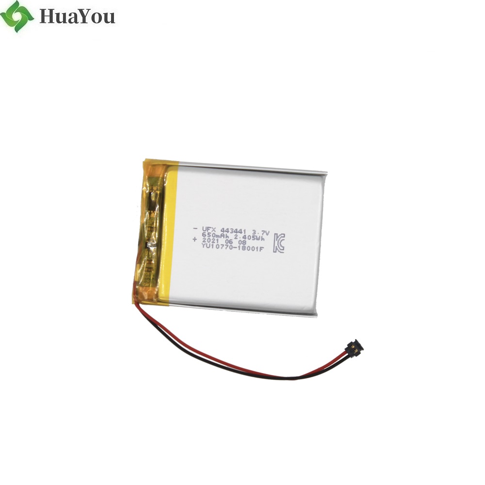  443441 650mAh 3.7V Li-Polymer Battery With KC Certification
