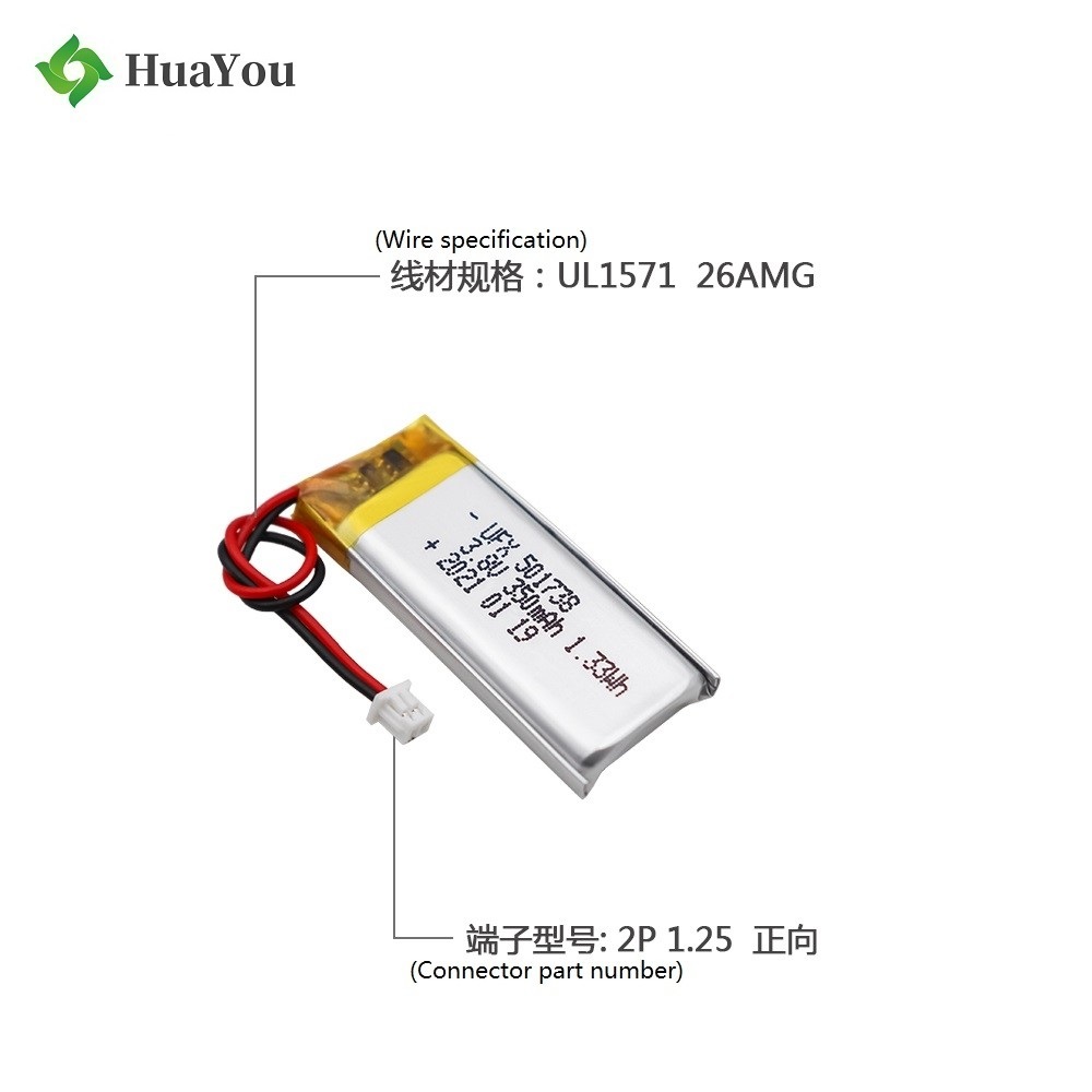 Chinese Battery Manufacturer Customized 350mAh Battery