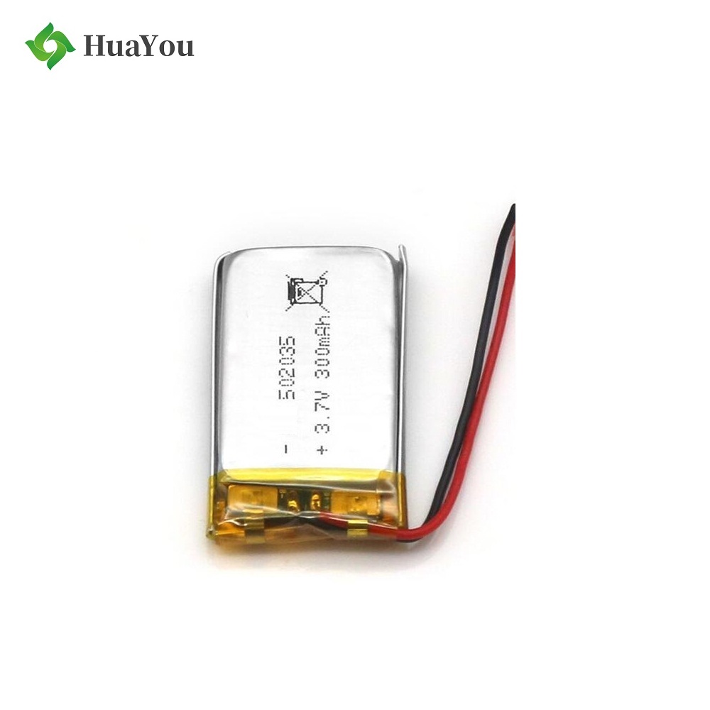 502035 300mAh 3.7V Polymer Li-ion Battery