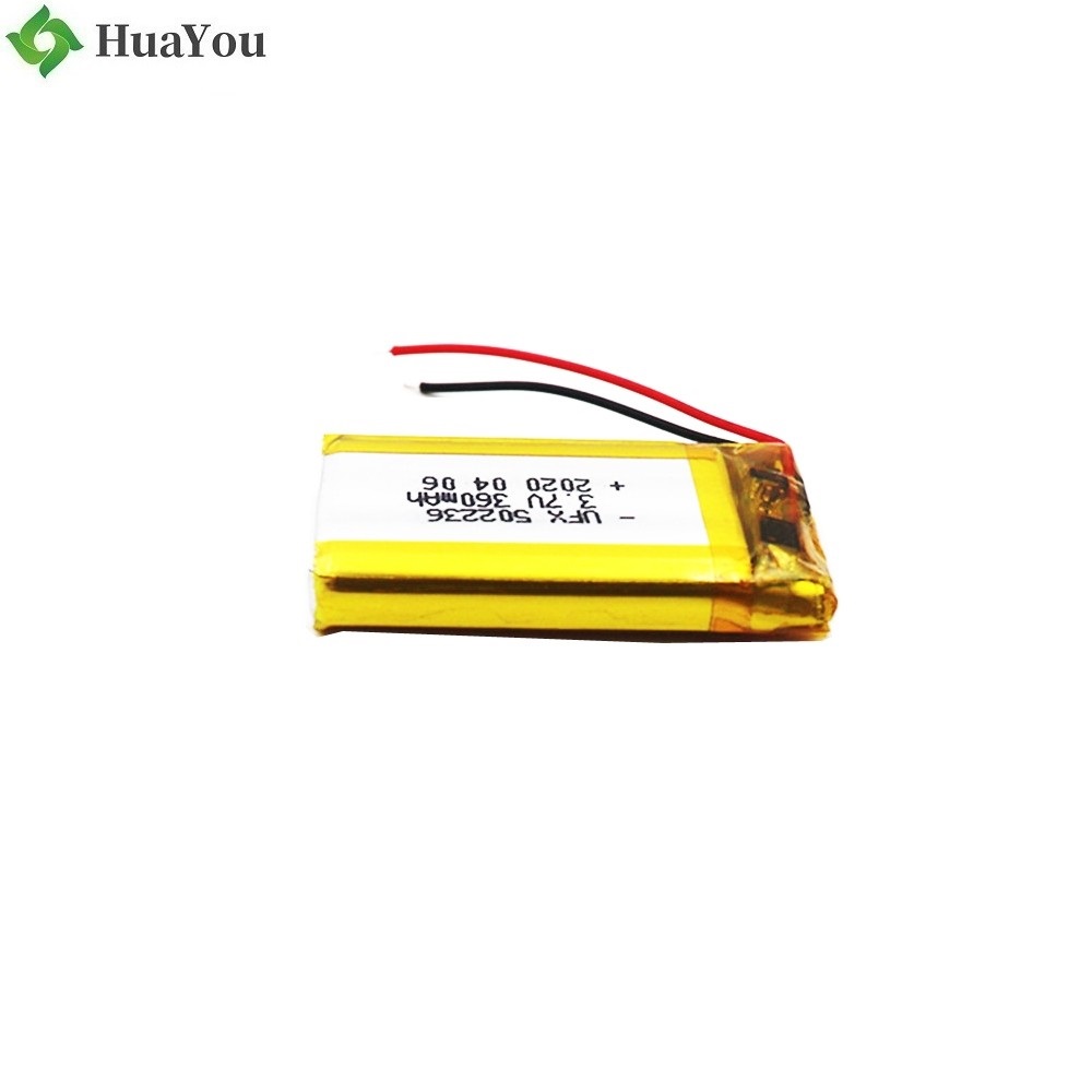 Customized 360mAh Rechargeable Lipo Battery