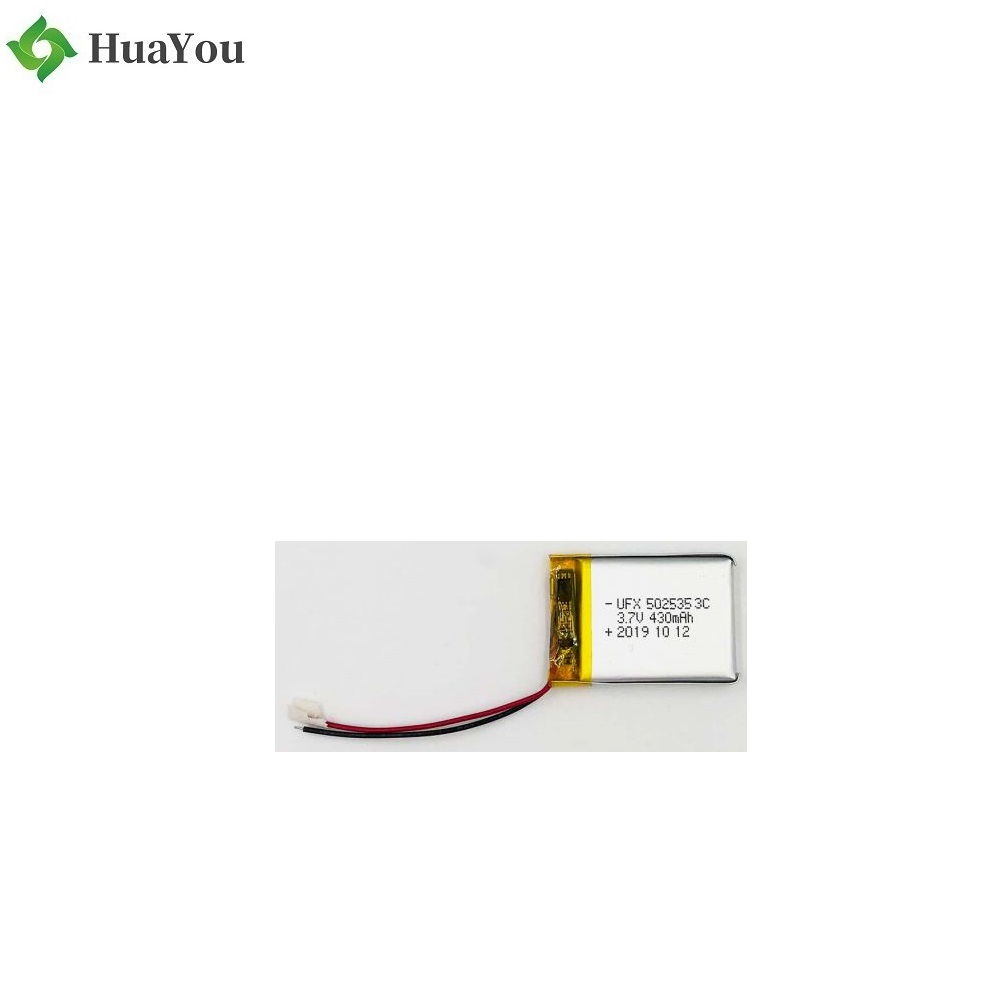 502535 3C 3.7V 430mAh Li-Polymer Battery