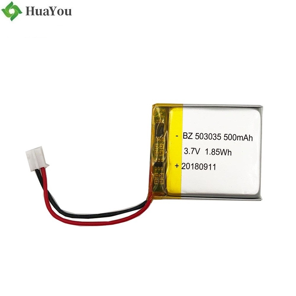 503035 500mAh 3.7V KC Certification Li-polymer Battery