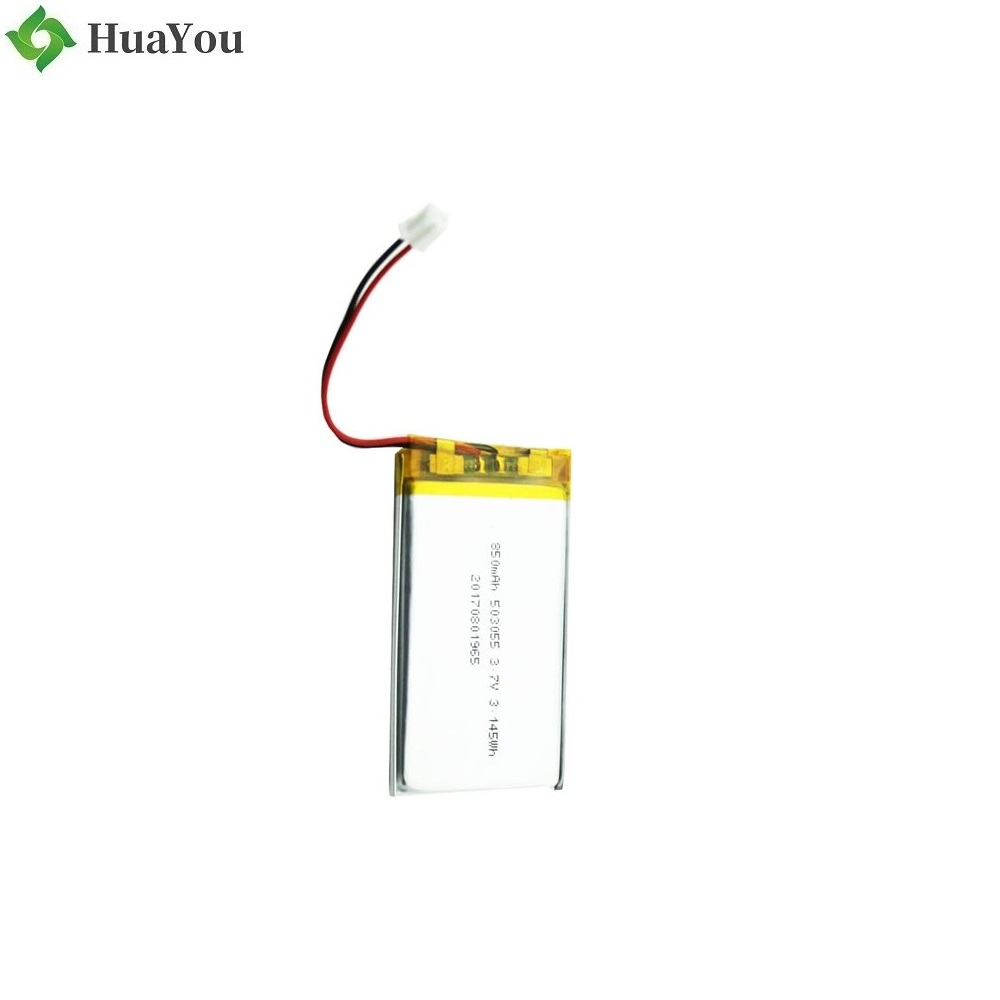 503055 850mAh 3.7V Rechargeable LiPo Battery