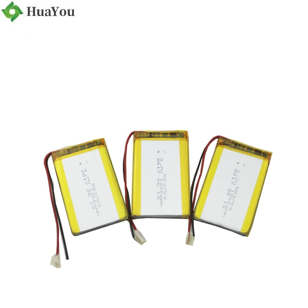 503759 1200mAh 3.7V Rechargeable LiPo Battery with UL Certificate