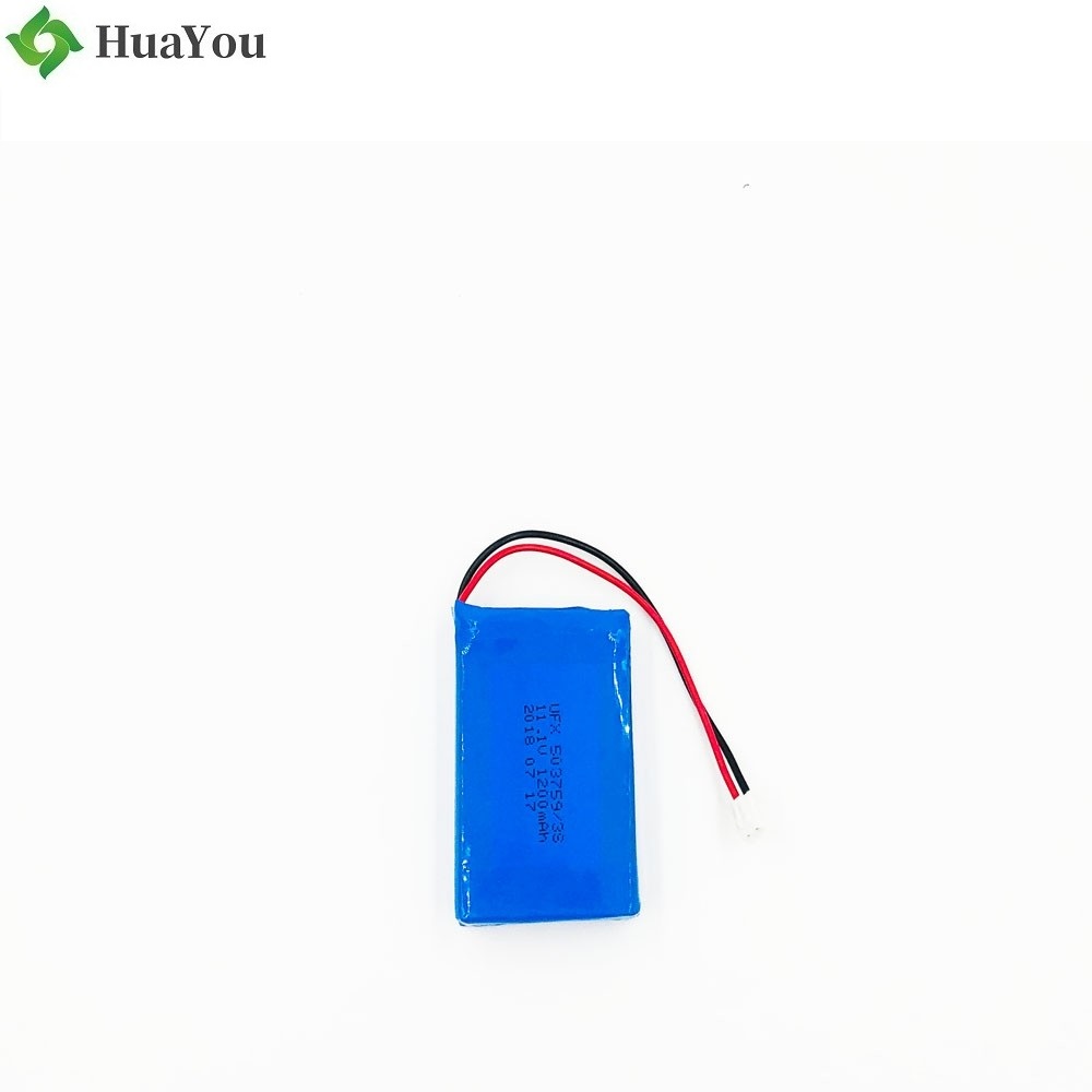 503759 3S 1200mAh 11.1V Li-ion Polymer Battery Pack