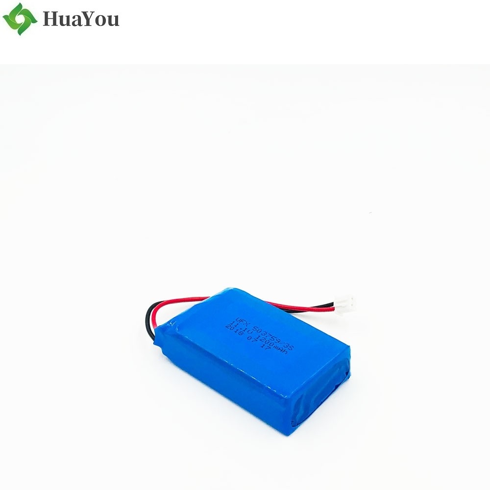 503759 3S 1200mAh 11.1V Li-ion Polymer Battery Pack