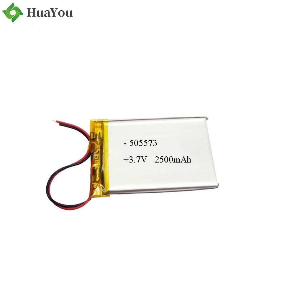 505573 2500mAh 3.7V Polymer Li-ion Battery