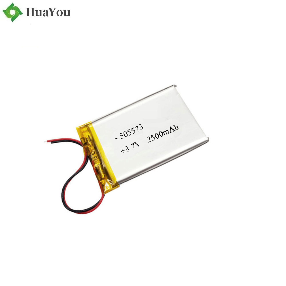 505573 2500mAh 3.7V Polymer Li-ion Battery