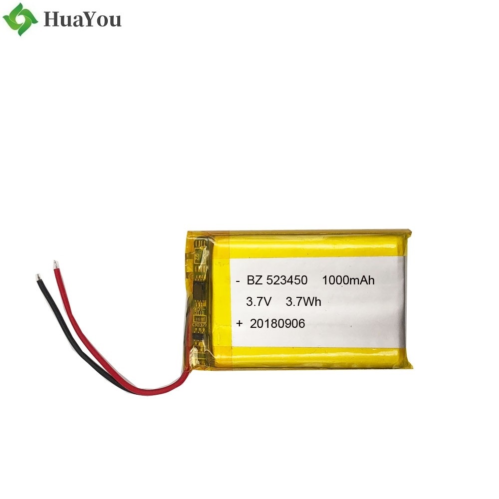 523450 1000mAh 3.7V Lipo Battery with KC Certification