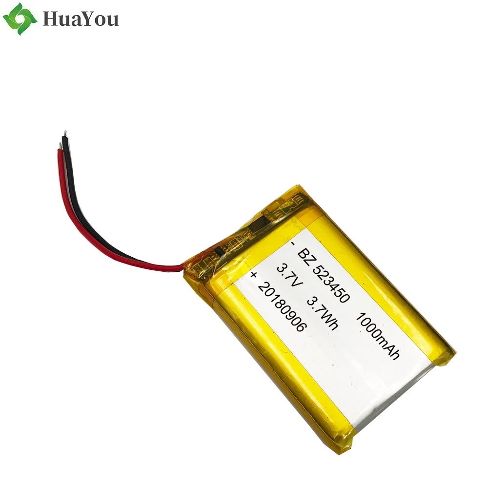 523450 1000mAh 3.7V Lipo Battery with KC Certification