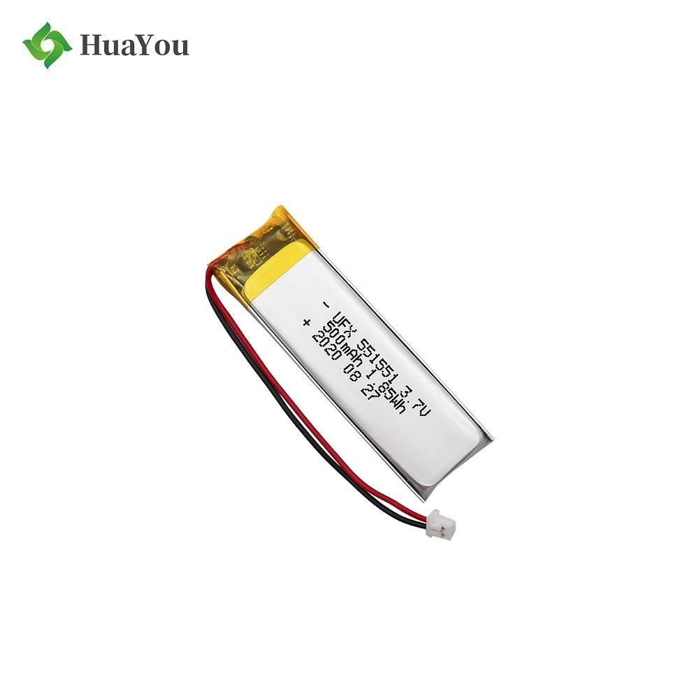 500mAh Recording Pen Li-polymer Battery