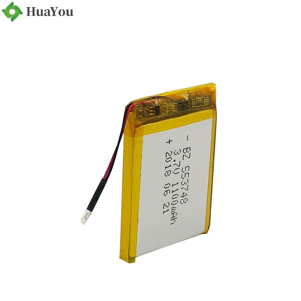 553748 1100mAh 3.7V Lipo Battery