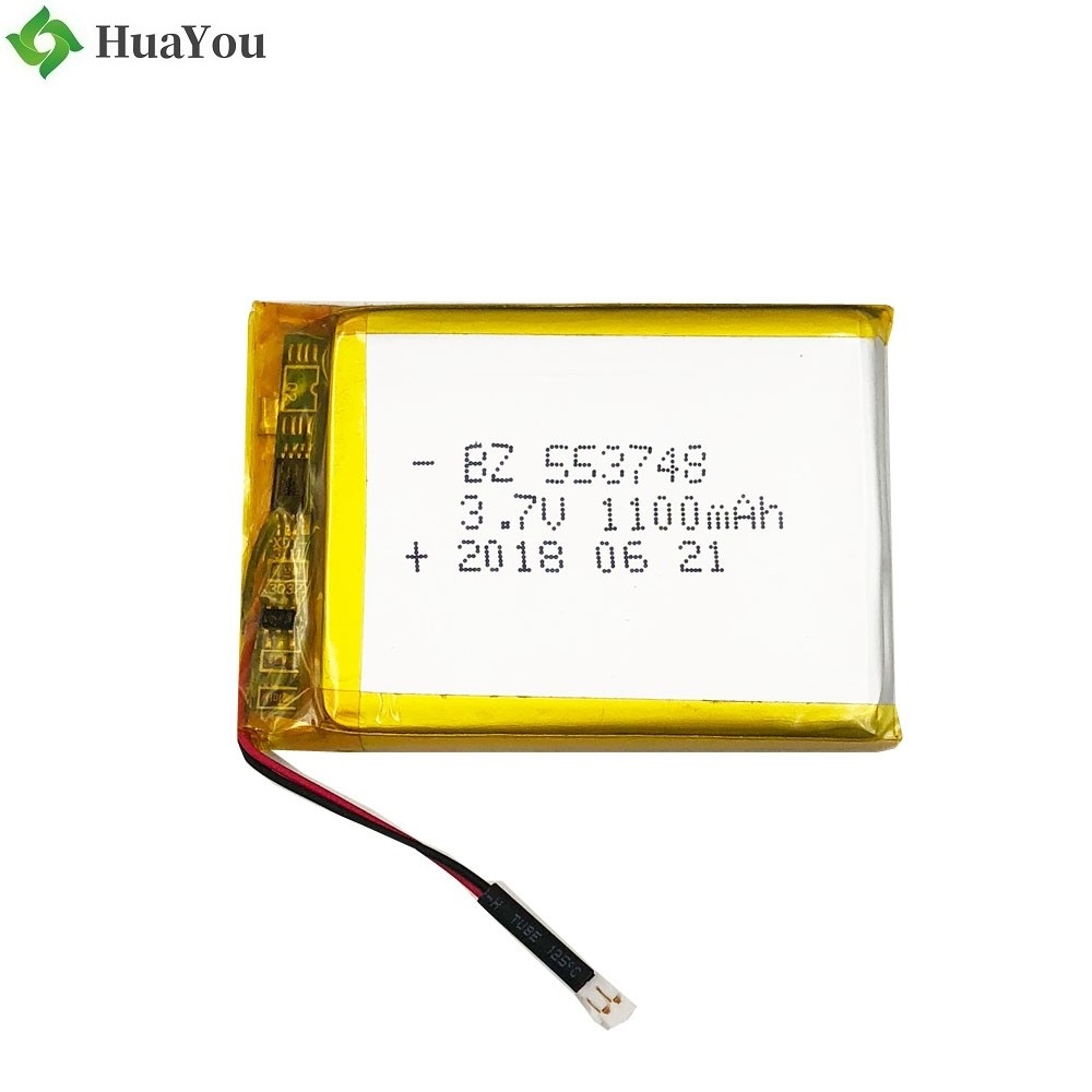 553748 1100mAh 3.7V Lipo Battery