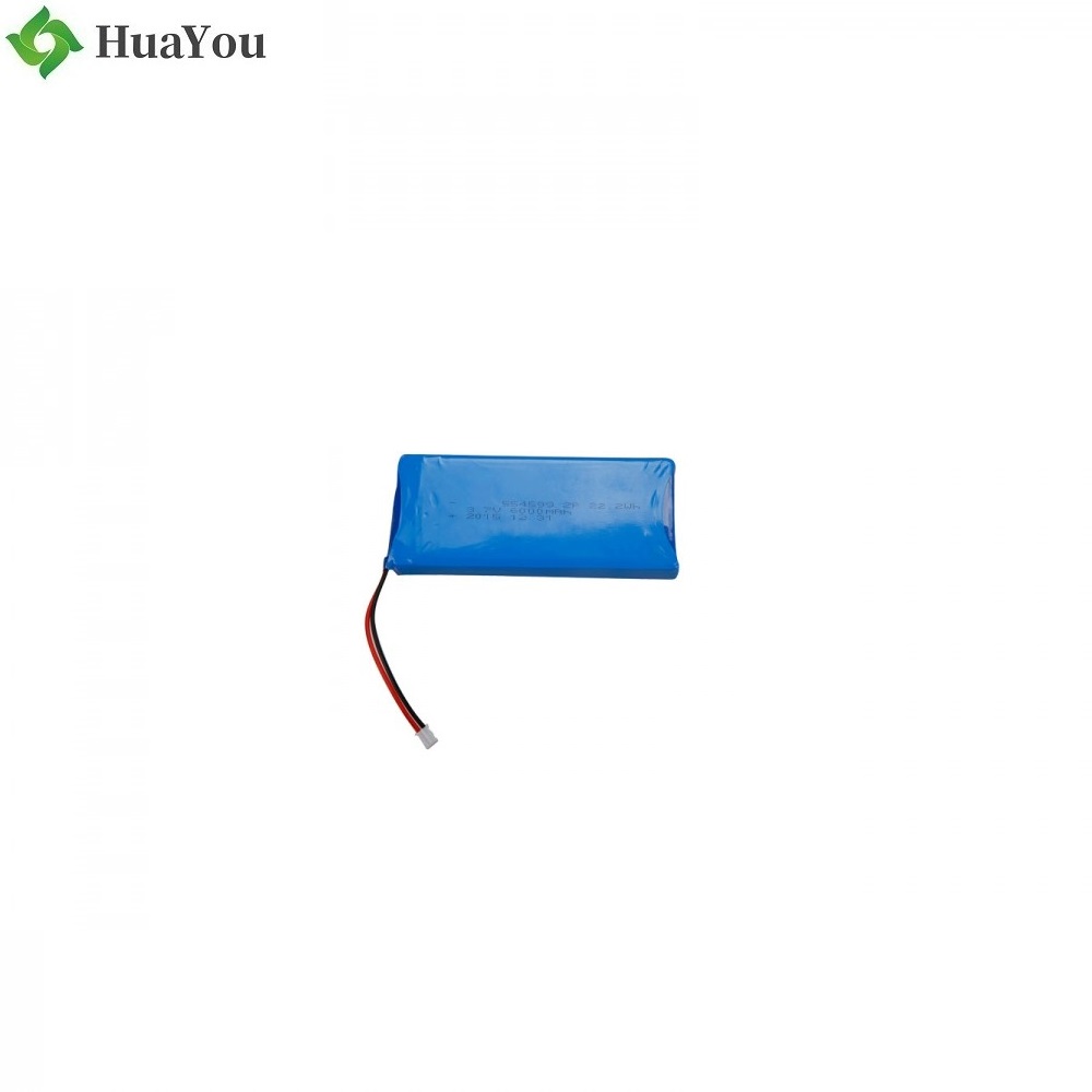 554599 2P 6000mAh 3.7V  Li-Polymer Battery For Medical Product