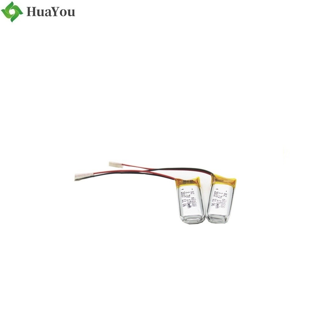601030 170mAh 701030 180mAh 3.7V Li-ion Battery