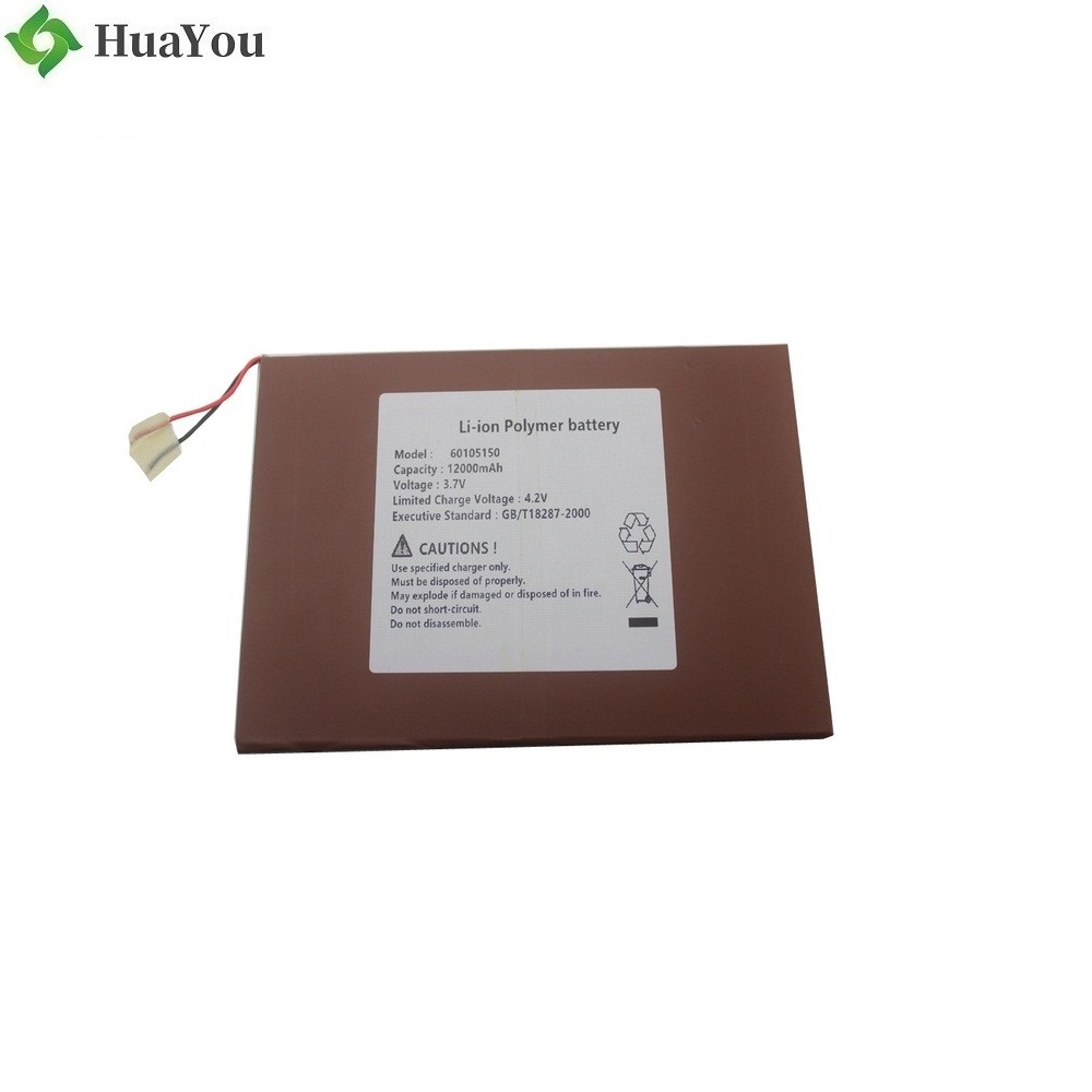 60105150 12000mAh 3.7V Lipo Battery For Consumer Electronics Products