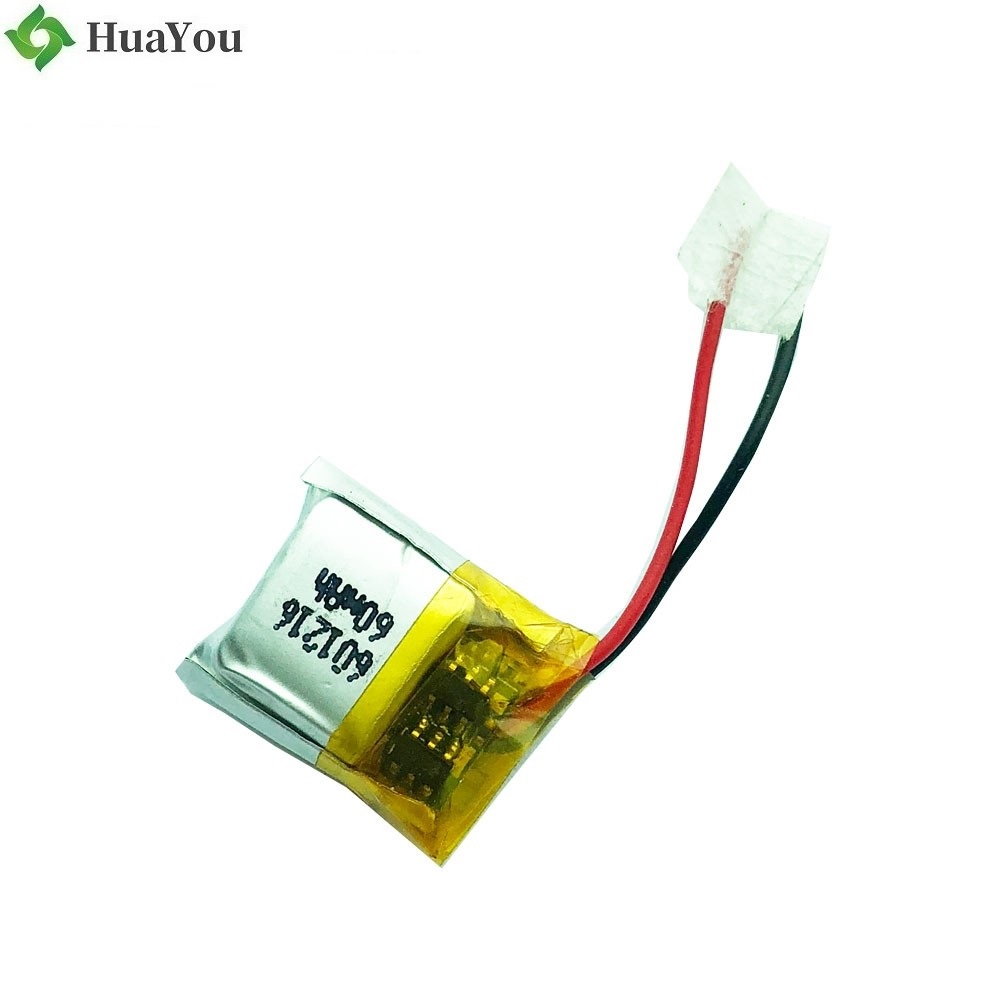 601216 60mAh 3.7V Lipo Battery