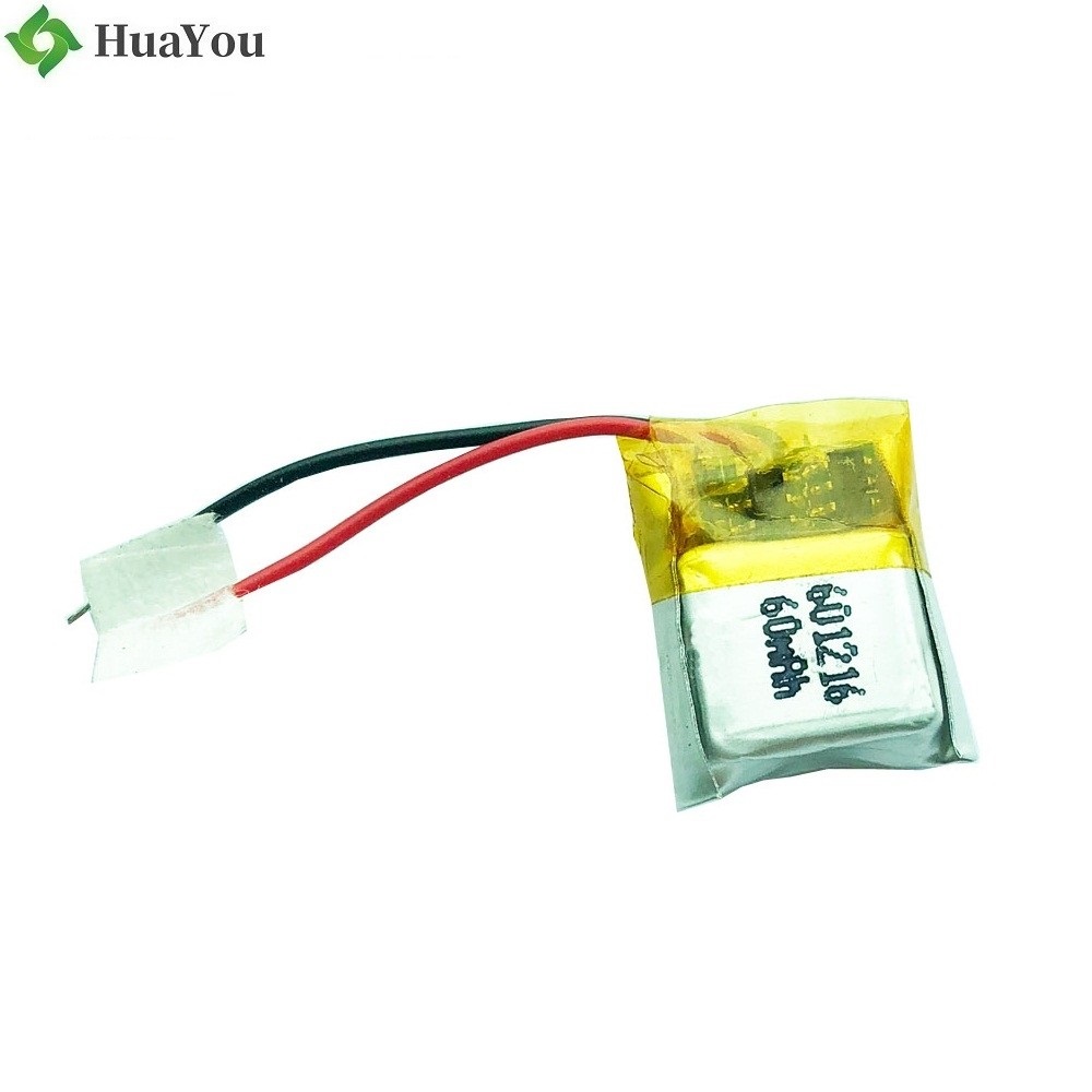 601216 60mAh 3.7V Lipo Battery