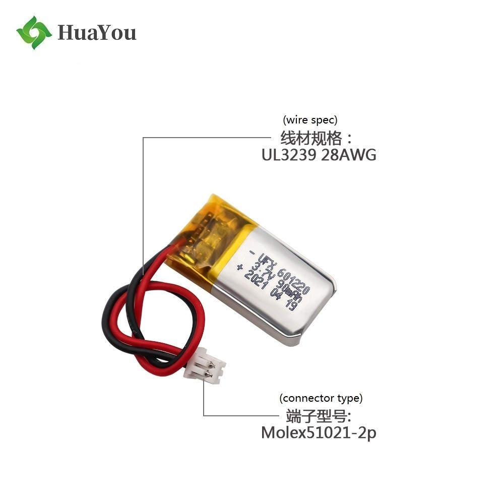 Hot Sale Rechargeable 90mAh Lipo Battery