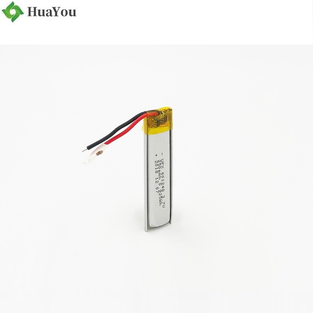 601248 250mAh 3.7V Li-Polymer Battery