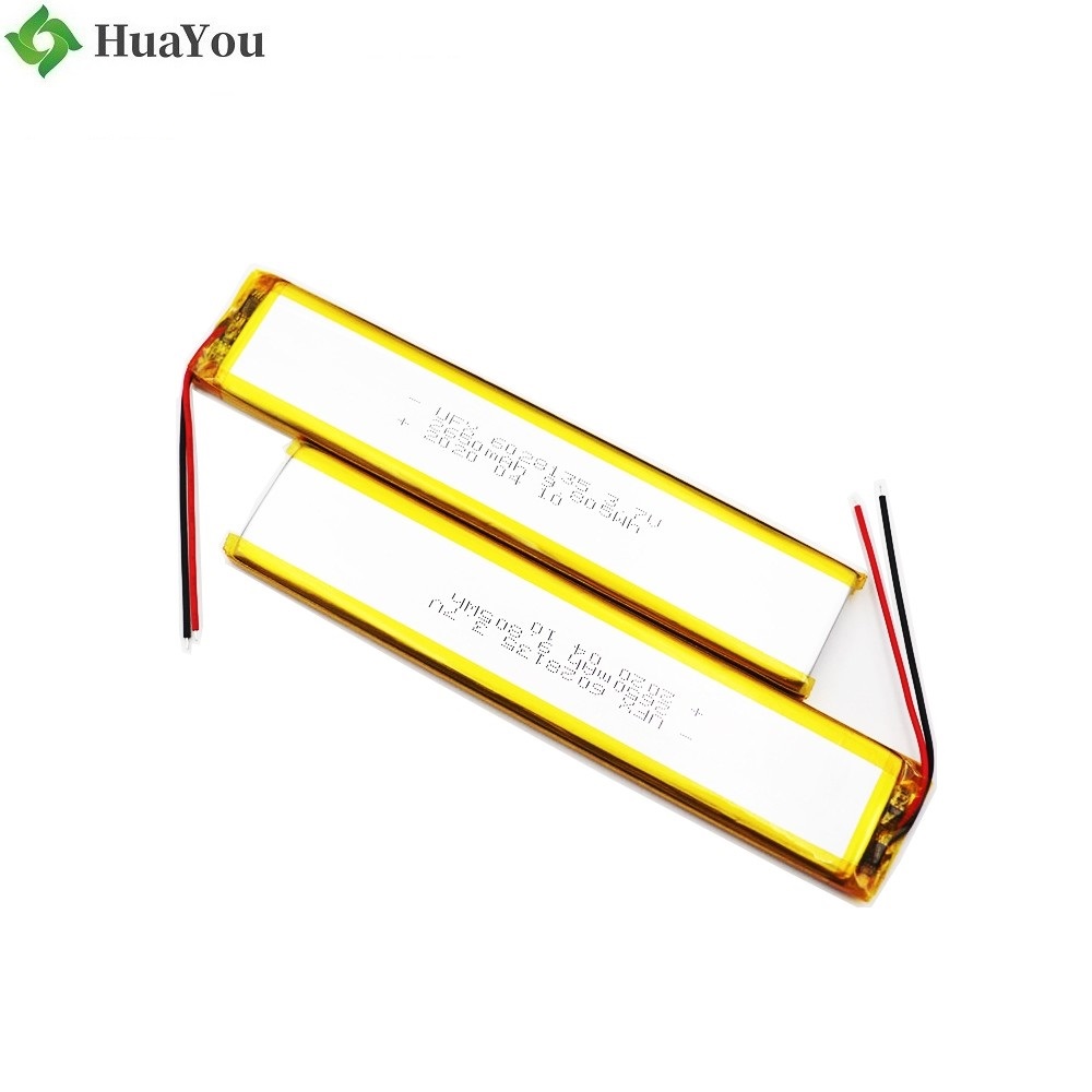 6028135 2650mAh 3.7V Rechargeable Li-Polymer Battery